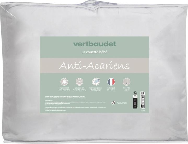 Vertbaudet Baby Bettdecke für Allergiker, Greencare-Milbenschutz