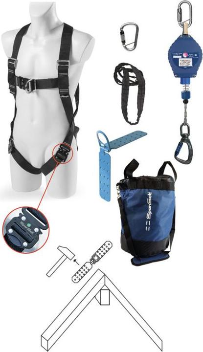 Produktbild SpanSet Holzbau Safety-Kit SK-801/802/803 (Höhensicherungsset, 100 kg)