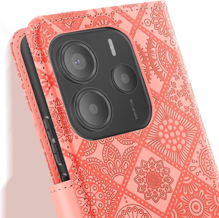Actual product image Avizar Mandala Floral Wallet (Xiaomi Redmi Note 14)