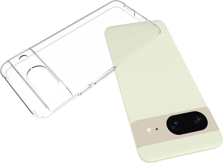 Produktbild König Design Hülle Handy Schutz für Google Pixel 8 Case Cover Bumper Etuis Transparent Neu (Google Pixel 8)