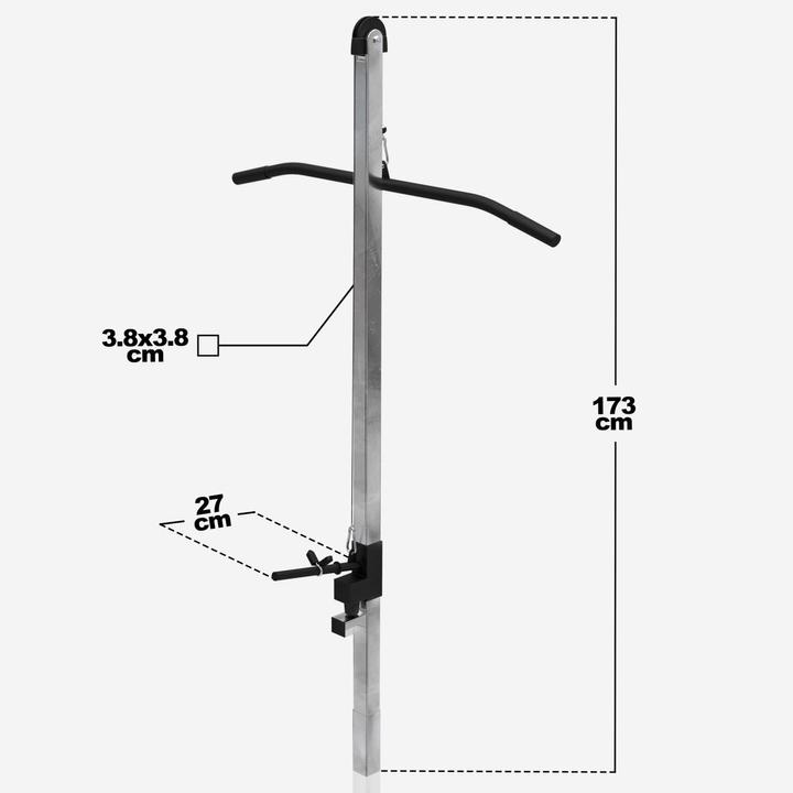Actual product image Gorilla Sports Lat pull tower for weight bench universal