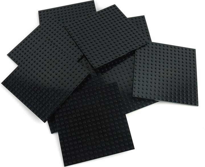Produktbild LEGO 16x16 Platten Schwarz Bauplatten - Black Plate 91405 NEU! Menge 25x (91405, LEGO Zubehör)