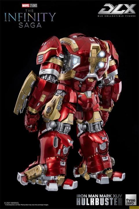 Actual product image ThreeZero Infinity Saga figurine 1/12 DLX Iron Man Mark 44 Hulkbuster 30 cm