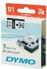 Produktbild Dymo Tape D1 Black On White 9mmx7m (0.90 cm, Weiss)