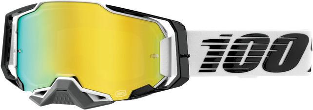 Produktbild 100% Goggle Armega (White, Mirror Gold)