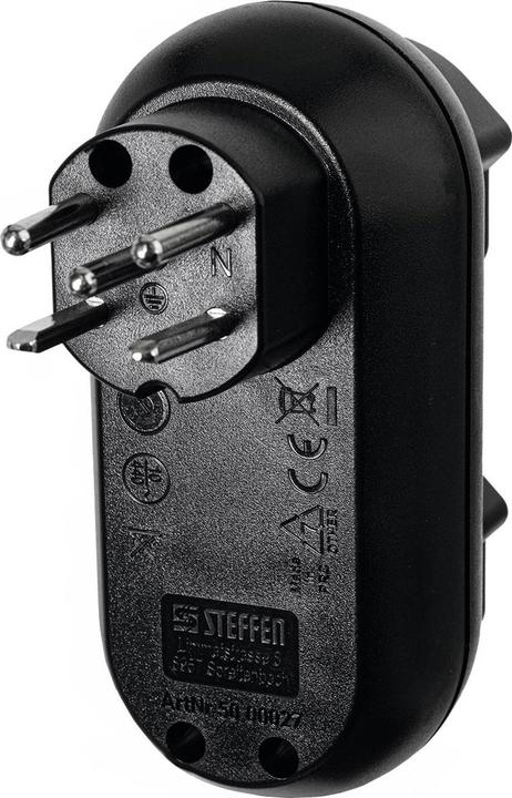 Image du produit Steffen Adaptateur multiple STRONG 2xT15 (400V/10A) sw (Type 15, 2 x)