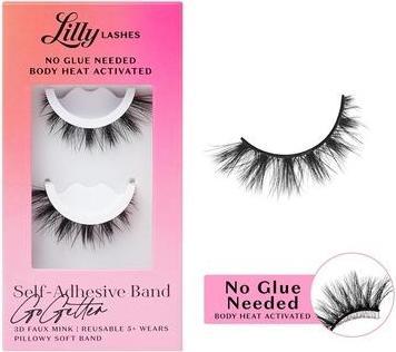 Actual product image Lilly Lashes 3D Self Adhesive Eyelashes No Lash Glue Needed (Artificial eyelashes)