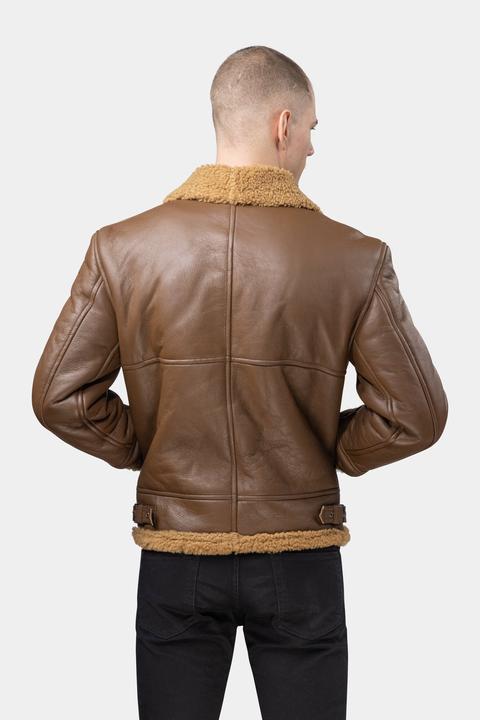 Produktbild Göttig Lammfell Aviator B3 Lederjacke (S)