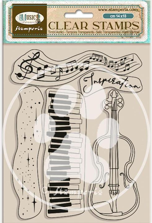 Image du produit Stamperia Clear-Stamps "Musique