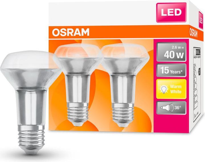 Produktbild Osram Led Star R50 (E14, 2.60 W, 210 lm, 2 x, F)