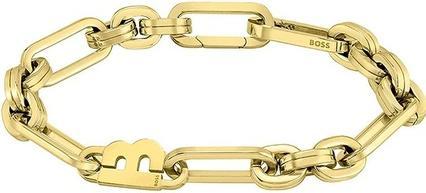 Actual product image Hugo Boss Hailey 1580324 Statement Gold Plated Chain Bracelet