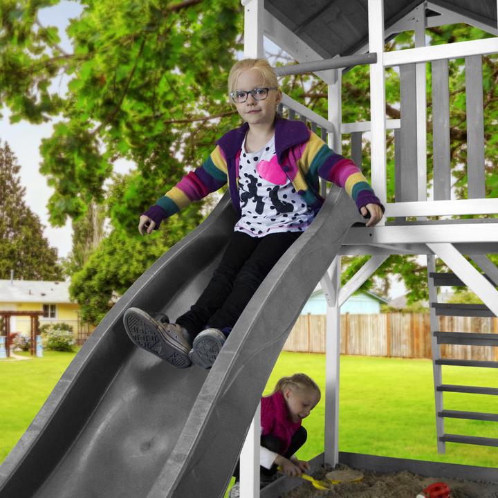 Image du produit Axi Beach Tower Tour de jeux avec balançoire simple - Toboggan gris