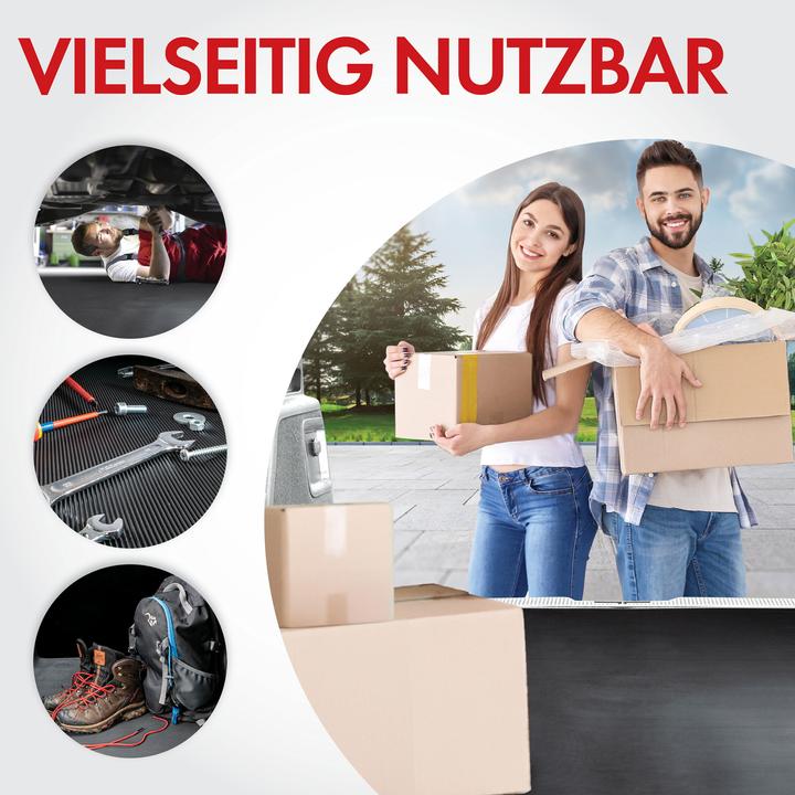 Produktbild Walser Gummimatte Saturn, zuschneidbare Meterware feinripp 100x150 cm schwarz