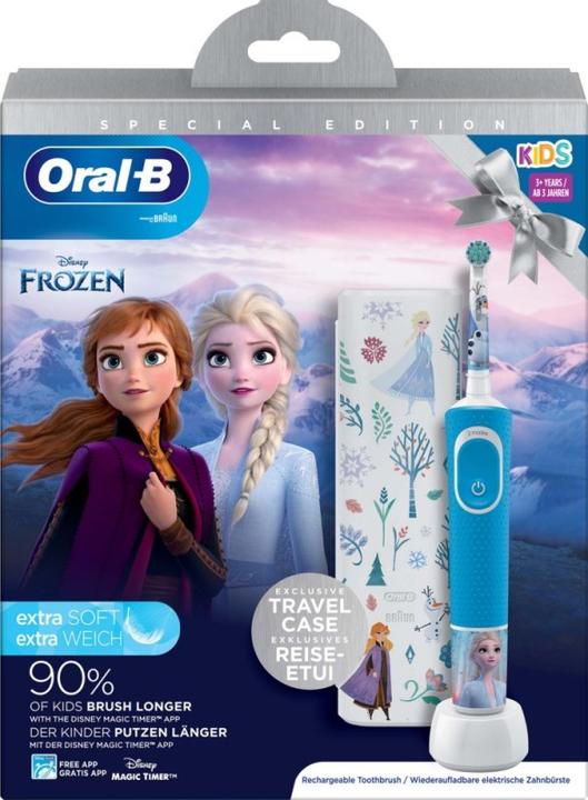 Produktbild Oral-B D100k Frozen 2 Gift Pack (Oszillierende Zahnbürste)