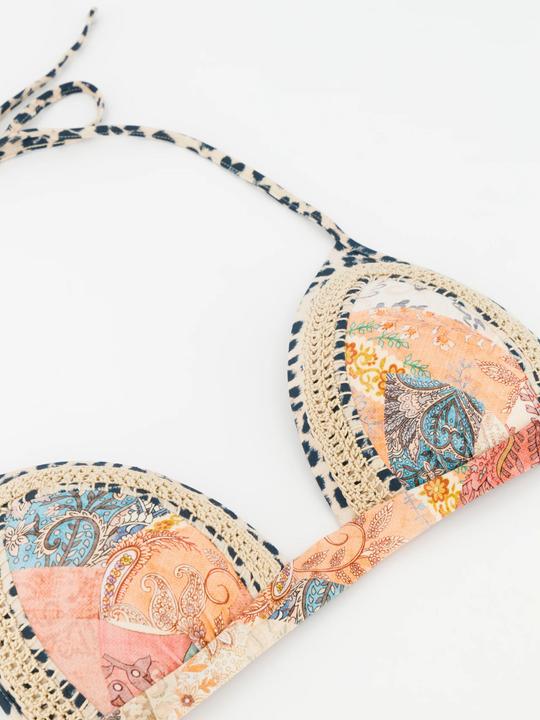 Image du produit Watercult Haut de bikini "Paisley savage" rose/?? petits motifs (XL)