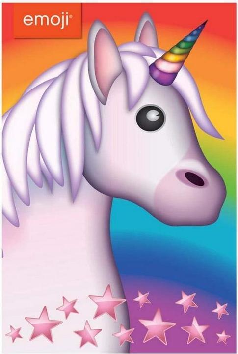 Actual product image Emoji Stars & Unicorn Birthday Greetings Card (1 pcs.)