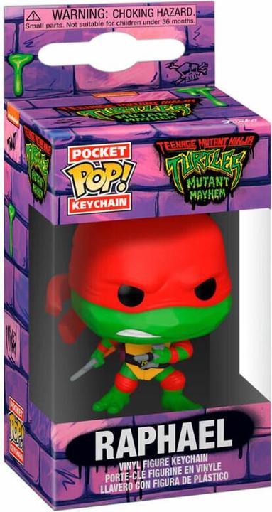 Actual product image Funko Pocket Pop! Keychain: Teenage Mutant Ninja Turtles: Mutant Mayhem - Raphael