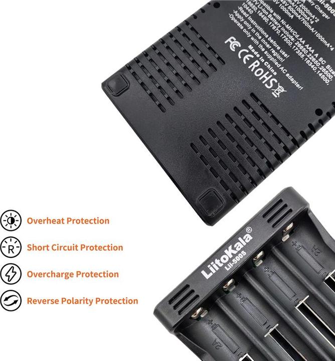 Immagine prodotto Swaytronic Caricabatterie agli ioni di litio Lii-500S (1 pz., Batteria + Caricabatterie)