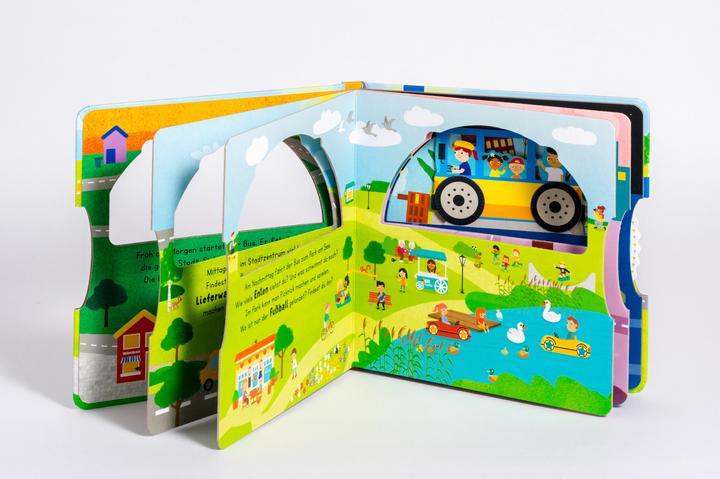 Produktbild Rundherum! Mein Drehspass-Buch – Unterwegs mit dem Bus (Deutsch)