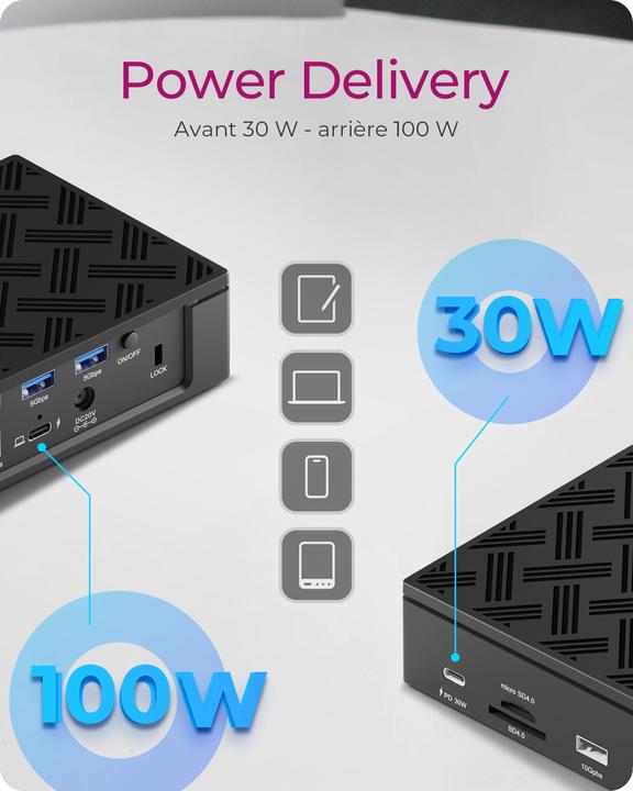 Image du produit Icy Box 17-in-1 DisplayLink (USB-C, 17 Ports)