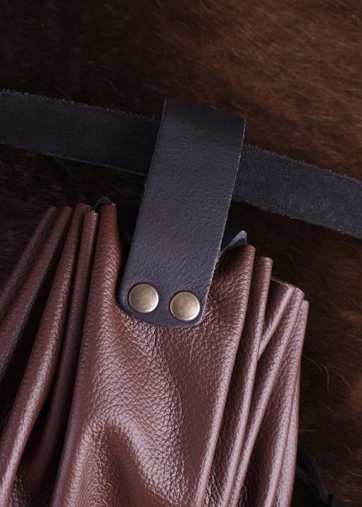 Immagine prodotto Battle Merchant Borsello medievale grande in pelle marrone scuro