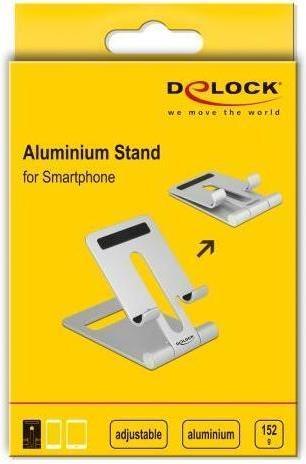 Image du produit Delock Support pour smartphone ajustable Aluminium (152 g)
