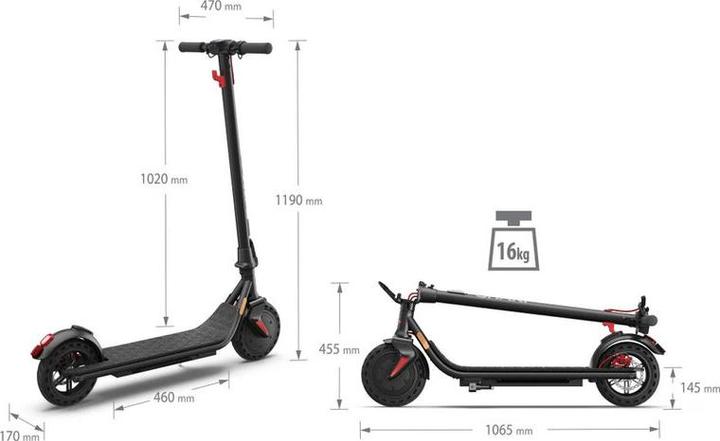 Immagine prodotto Sharp KS1A E-Scooter mit Display (25 km/h, 25 km, 350 W)