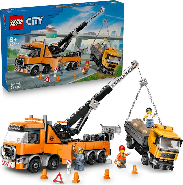 Produktbild LEGO Schwerlast-Abschleppwagen mit Kran (60467, LEGO City)