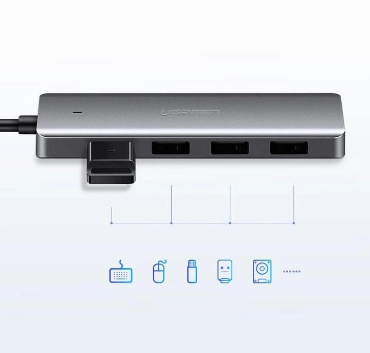 Image du produit Ugreen USB 3.0 Hub 4-Port 50985 (USB-A, 4 Ports)
