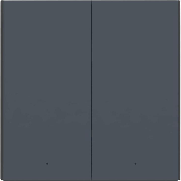 Actual product image Aqara Smart Wall Switch H1 Grey With Neutral, Double Rocker (Zigbee)