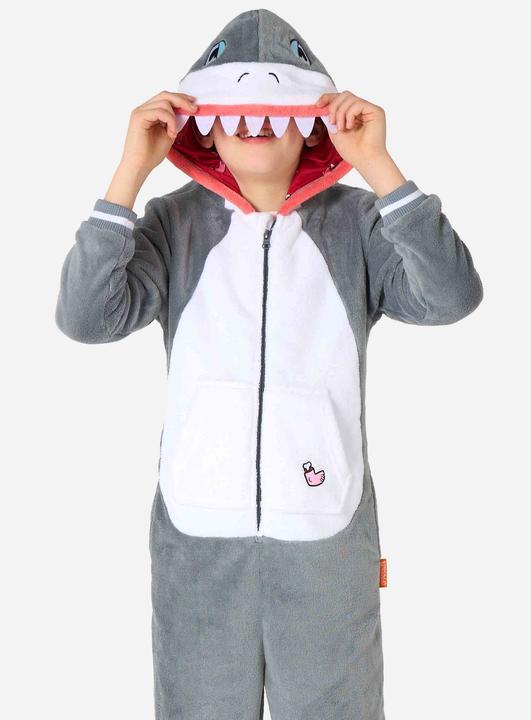 Produktbild OppoSuits Hai Onesie für Kinder (158, 164, 170, 176)