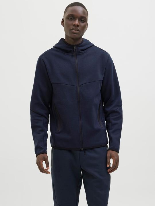 Immagine prodotto Jack & Jones Pullover monocolore con cappuccio e zip Giacca con cappuccio (XS)
