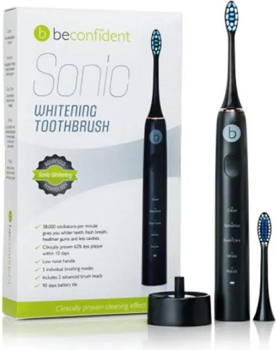 Actual product image Beconfident SONIC electric whitening toothbrush #black/rose gold (Sonic toothbrush)