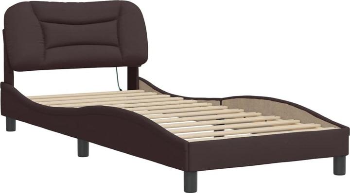 Produktbild VidaXL Bettgestell mit LED Stoff (90 x 190 cm)