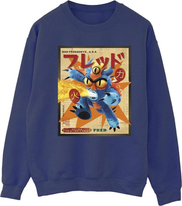 Disney Big Hero 6 Baymax Fred Newspaper Sweatshirt (XL)