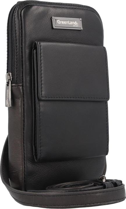 Immagine prodotto Greenland Nature Custodia per cellulare in pelle Nappa nera 11,5 cm