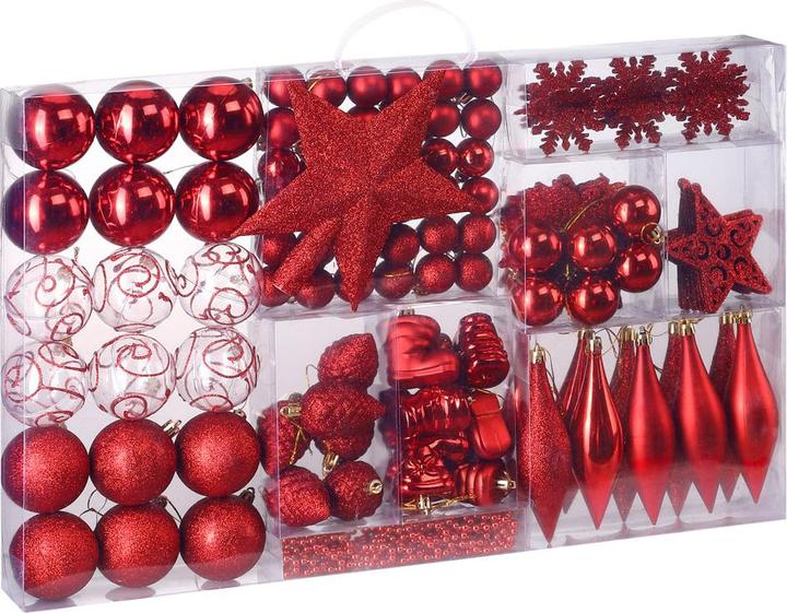 Deuba Weihnachtsbaumkugeln (102 -teilig)
