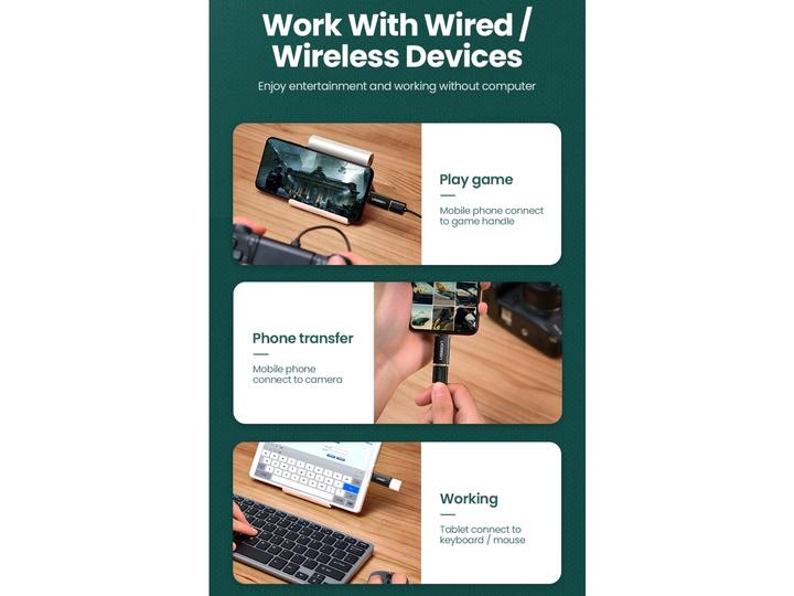 Produktbild Ugreen MicroUSB zu USB Adapter OTG On-The-Go (Micro USB, USB)