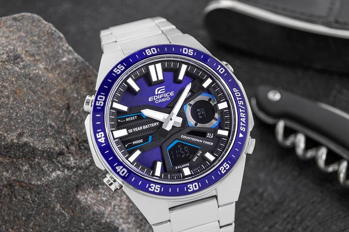 Immagine prodotto Casio Edificio (Orologio digitale, Orologio da polso analogico, Lunetta girevole, Orologio radiocontrollato, Orologio sub, 47 mm)