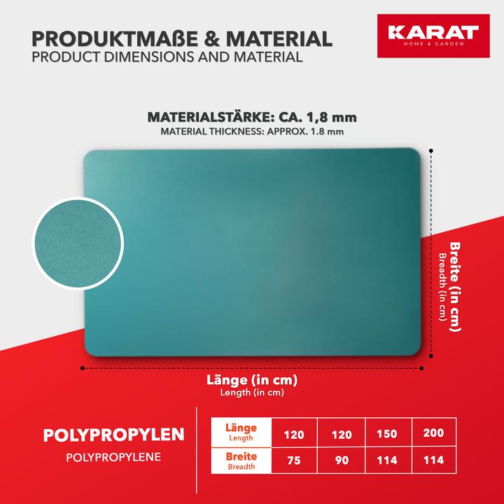 Image du produit Karat Tapis de protection du sol Color (114 x 150 cm)