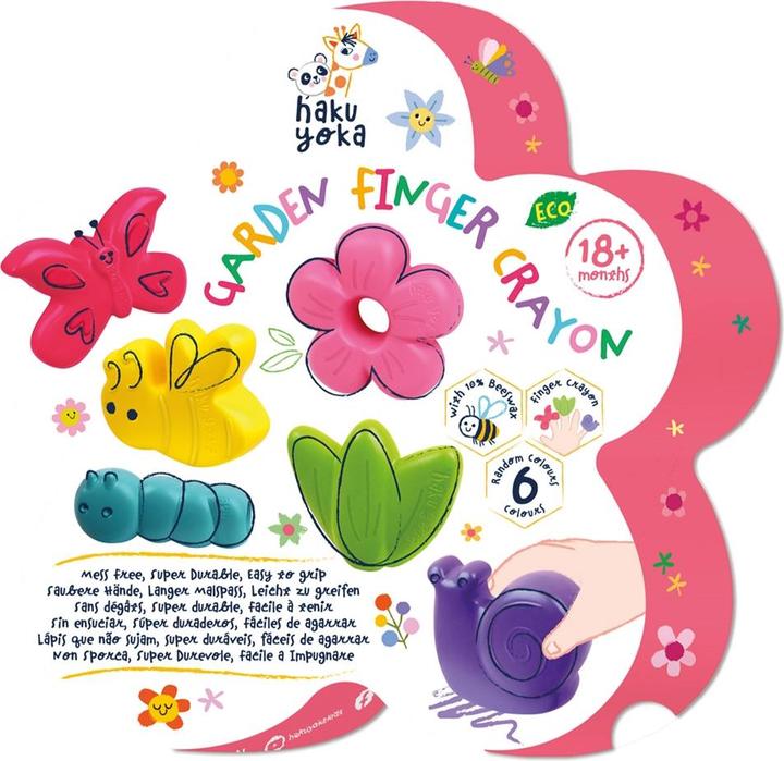 Haku Yoka Finger wax crayon garden (6 x)