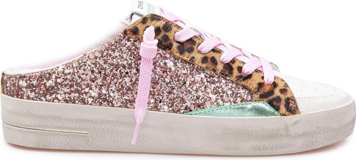 Crime London Crime sneakers deluxe pink glitter sabot