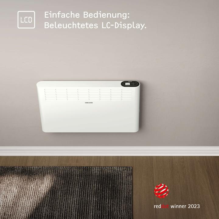 Actual product image Stiebel Eltron CNS 2500 Plus LCD, 2.5 kW wall convector for approx. 30 m², TÜV tested (2500 W)