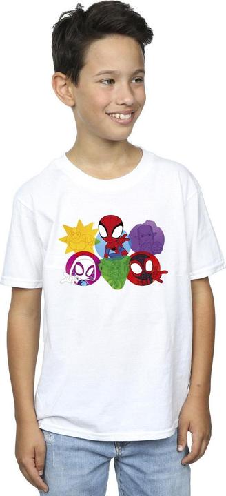 Immagine prodotto Spidey And His Amazing Friends Faces Maglietta Ragazzi (140, 146)