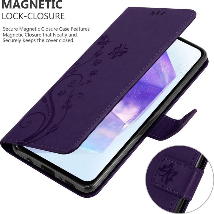 Immagine prodotto Cadorabo Cover per Samsung Galaxy A55 con motivo floreale (Samsung Galaxy A55)