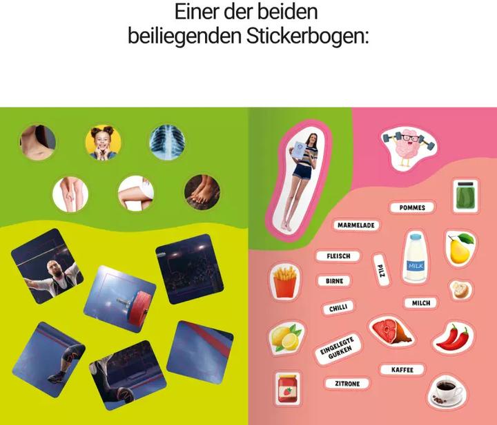Produktbild Ravensburger Guinness World Records Stickern und Rätseln: Körper (Deutsch, Martine Richter, Eddi Adler, 2022)