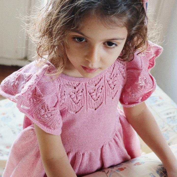 Produktbild Konges Slojd Cabby StrickKleid Powder (134, 140)