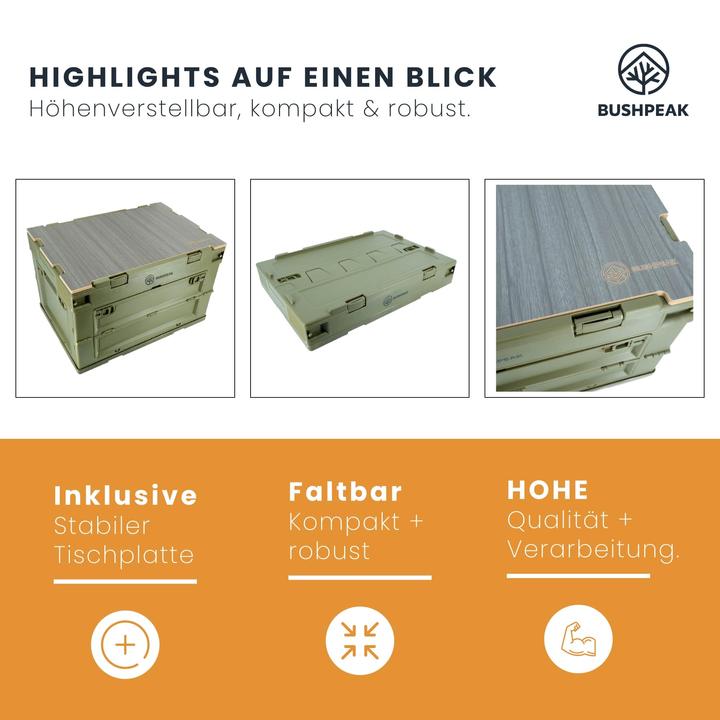 Actual product image Army Shop Foldable storage box - Flexbox 50L (50 l)