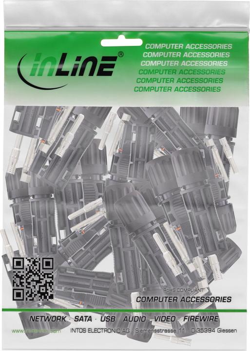Actual product image InLine Set of 20 ® solar photovoltaic connectors, 20x plug + 20x socket (Solar connector)