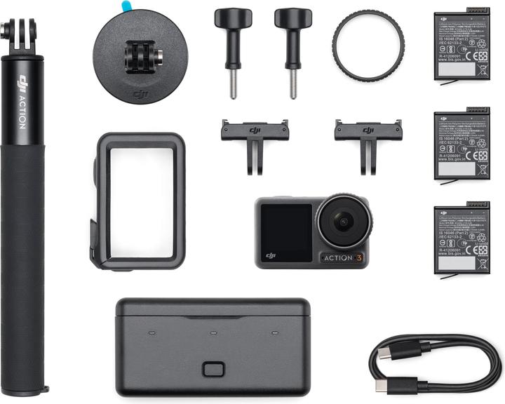 Actual product image DJI Osmo Action 3 Adventure Combo (24p, Wi-Fi, Bluetooth)